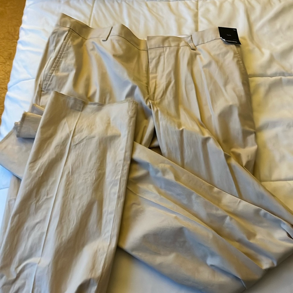 John W. Nordstrom Wrinkle-Free Men’s Pants 35W 
Raw hem 
NWT